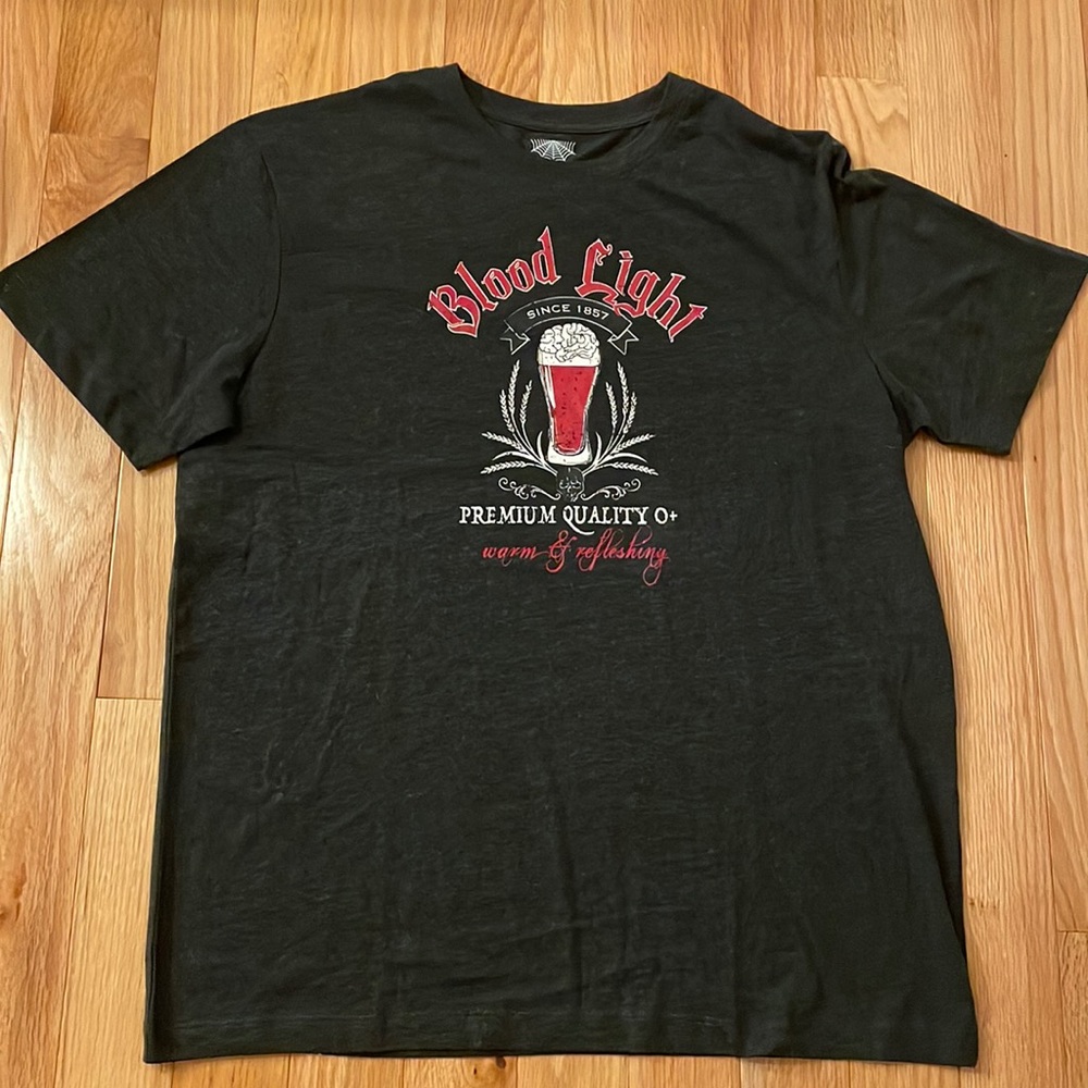 NWOT Halloween Novelty T-Shirt “Blood Light”